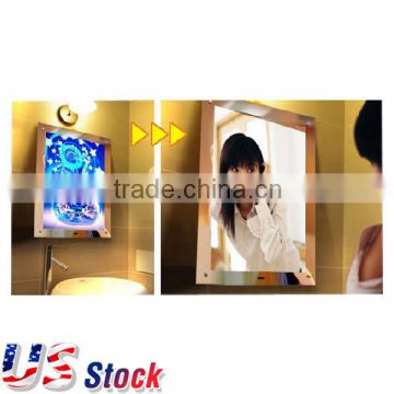 US Stock-6 pcs A2 Size LED Lighting Acrylic Magic Mirror Light Box