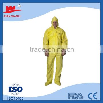 Microporous film laminate TYPE4/5/6 55g Non-woven Microporous protective reflective safety coverall with CE FDA approval