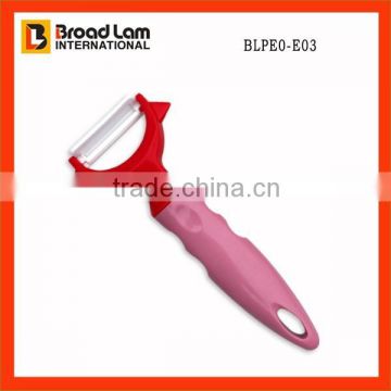 Ceramic Fruit&Vegetable Peeling knife with Red&Pink Color Handle