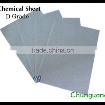 Non-woven chemical sheet for shoe toe puff & back counter, shoe material