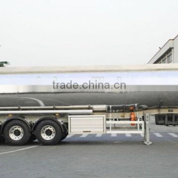 Saso 36000liters Aluminum oil Tank Trailer DOT Aluminum tri-axle fuel tanker truck trailerr Asme ALUMINUM oil TANK TRAILER