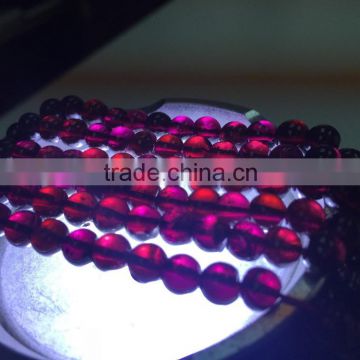 #NZZ Natural Round Loose Gemstone Garnet Beads
