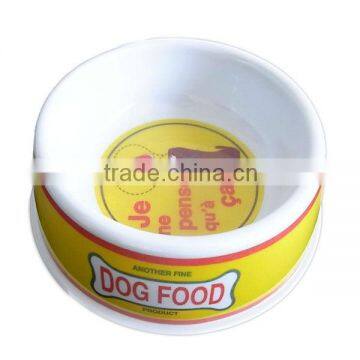 30% cheap made in china round melamine plastic pet bowl