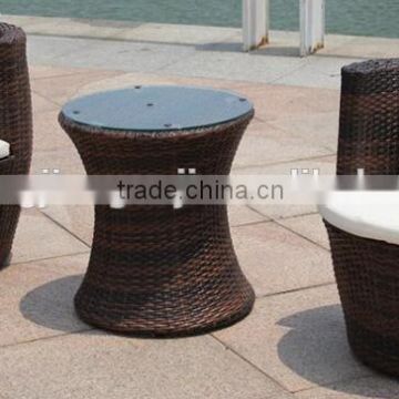 outdoor furniture leisure rattan set chairs and table (1 table+2chairs)