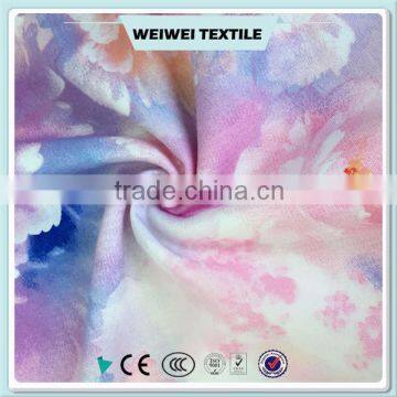 lady dress textile digital print factory china supplier wholesale 100% rayon fabric