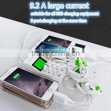 9.2A 8 USB ouelets power strip charger for US UK EU