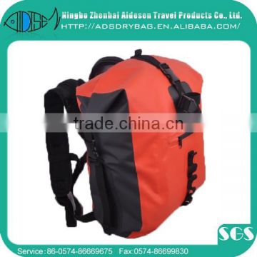 500D PVC Tarpaulin 0.5mm 62*27*19cm size waterproof foldable backpack for Swimming,camping,outdoor sports