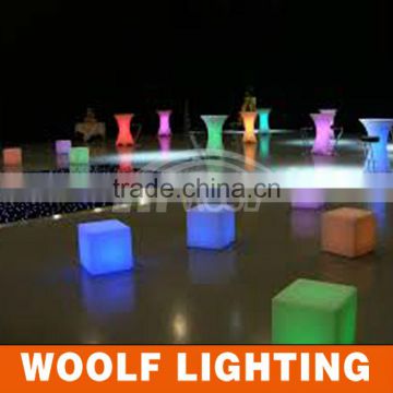 20CM RGB Color Change Night Club waterproof led cube chair lighting