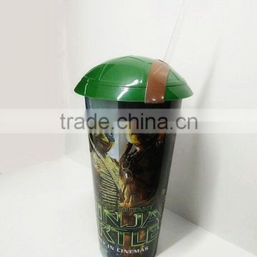 iml label design plastic drinking cup with lid