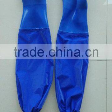 Long sleeve pvc dipped waterproof glove