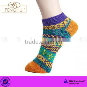2015 Latest Vintage Style Cord knitting ankle socks