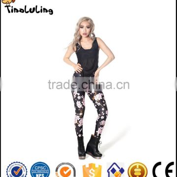 New Fashion Women leggings flowers Printed color legins leggins pant autumn summer legging for Woman trousers