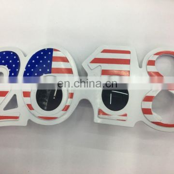 american flag 2018 new year party glasses