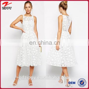 China wholesale clothes Midi skater dress Name of girls dress with applique