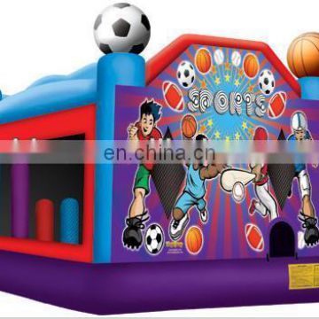 commercial inflatable combo, bouncer slide inflatable toys, slide jumper C5017