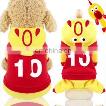 Pet dog Clothes cosplay Overcoat ball uniform cartoon Screaming chicken sports suit