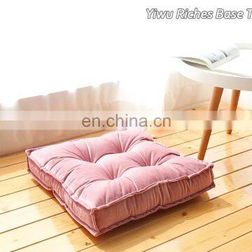 100% Polyester Japanese style soft and comfortable square woven chair pad seat cushion