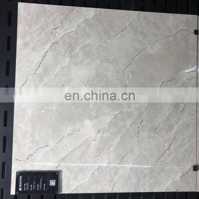 600*600 Golden line Marble Glazed Porcelain crystal Tile flooring