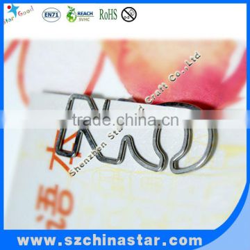 metal paper clip with logo