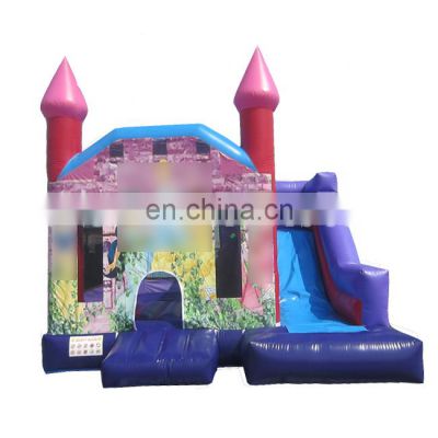 Customized princess theme cheap price inflatable jumping bed bouncing house bouncer for kids