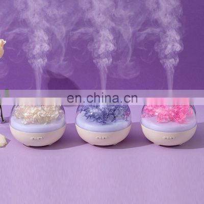 Eternal Flower Fragrance Diffuse Ultrasonic Essential Oil Diffuser With Colorful Night Lamp