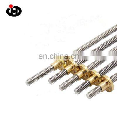 JingHong  Customized  ISO9001 CNC Screw Stainless Steel Trapezoidal Screw