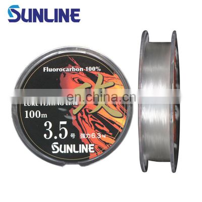 High Strength Attack 100m Carbon Line Transparent Fishing Lines For Seawater / Fresh Water