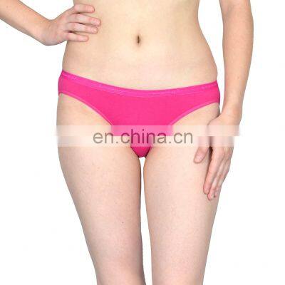 Wholesale New Girl Sexy Ladies Panty Student Underwear Women Quantity Simple Panties Customize Elastic Hot Pink  Spandex
