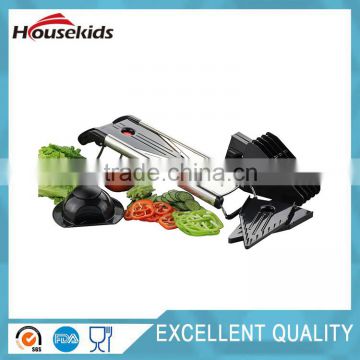 Stainless Steel Food Slicer Cutter. Includes 5 Different Inserts. Free Cleaning Brush