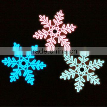 EL Light Foil Snowflake Christmas Decorations