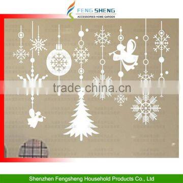 Christmas Shop Window Decals Snowflake String wall sticker