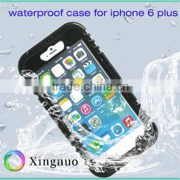 2 in 1 PC + Silicone shockproof waterproof phone case for iphone6 plus
