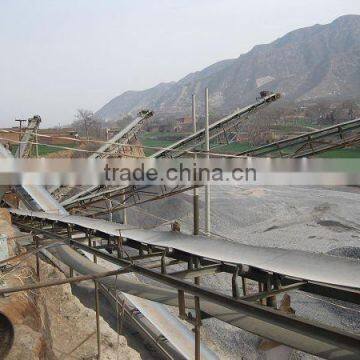 Belt conveyor for stone crushing plant