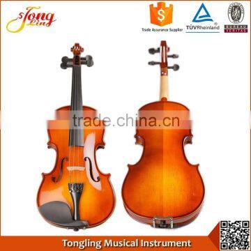 Popular Student Violin with Dark Color Immtation Ebony Accessories Violin 4/4                        
                                                Quality Choice