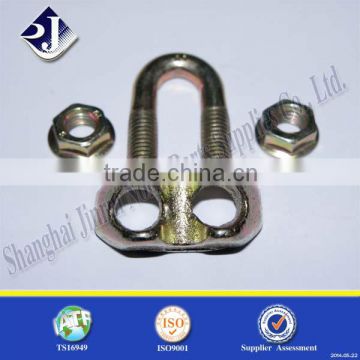 High strength Wire clip with yellow zinc