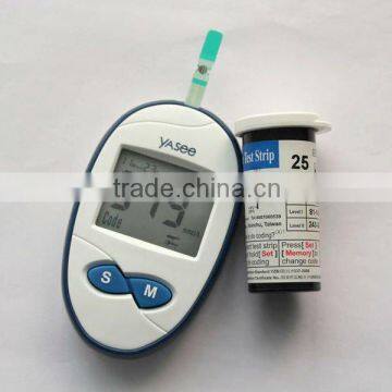 FDA aprroved home and hospital use no code blood glucose meter Yasee