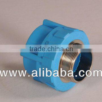 Male Thread Coupler - PPR Pipes and Fittings - Blue
