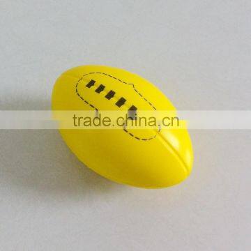 yellow rugby foam ball