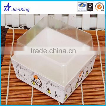 clear plastic food tray/container/box for cake/bread/sandwich packing