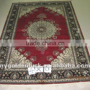 400L double knotted persian design pure silk 4x6 muslim prayer