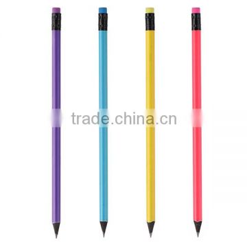 pen pencil 4 color ball pen with mechanical Wood pencil