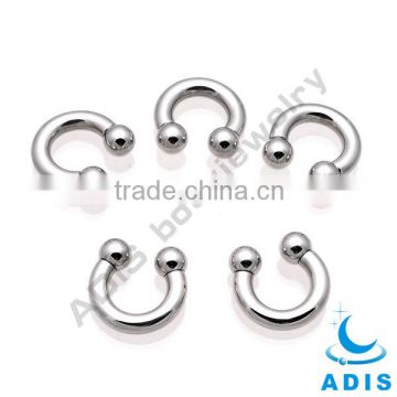 14 Gauge nose piercing body jewelry G23 titanium horseshoe piercing