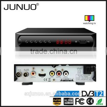 JUNUO shenzhen manufacture OEM cheap quality hd 1080p H.264 mstar 7t01 tv tuner Austria digital tv receiver dvb-t2