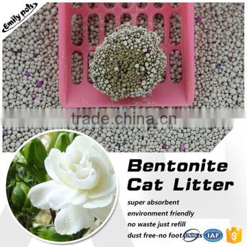 Factory white odor control fragrance kitty mineral sand