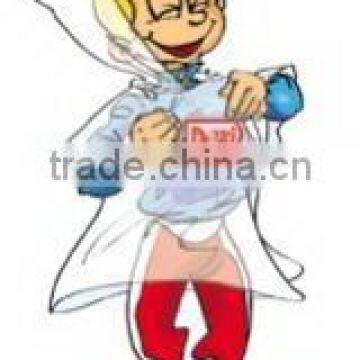 PE chirldren poncho cartoon