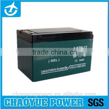 6 dzm 12 battery ,chaoyue e-bike battery, rechargeable battery with large power supported, 12V12AH