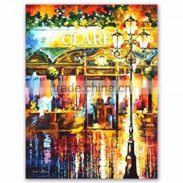 Hot Selling Streetscape Oil Painting On Canvas