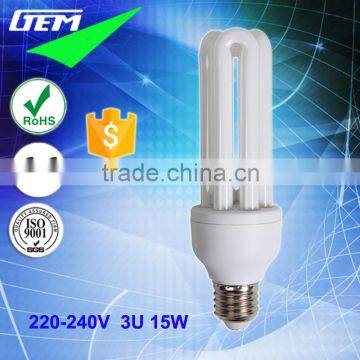 220-240V 6400K E14 E27 B22 Base T3 Energy Saving Lamp 3U 15W