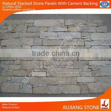 natural cement backed exterior wall stone decoration panel