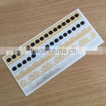 NEW FASHION flash jewelry metallic stamping gold tattoos made in China